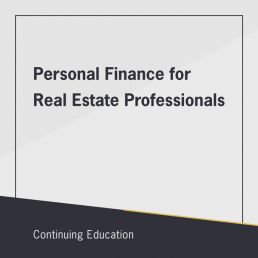 Personal Finance for Real Estate Professionals course