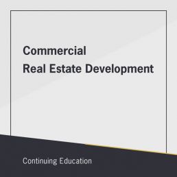 Commercial real estate development class
