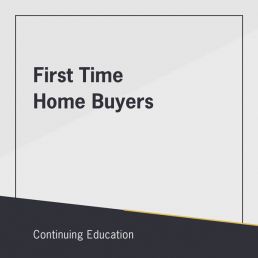 First Time Home Buyers class