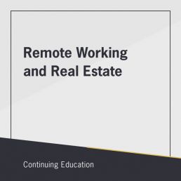 Remote Working and Real Estate