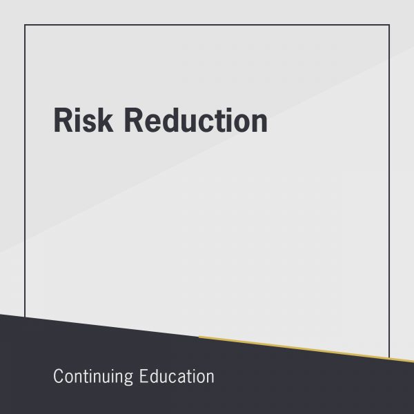 Risk Reduction real estate ce class