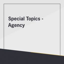 Special Topics of Agency real estate class